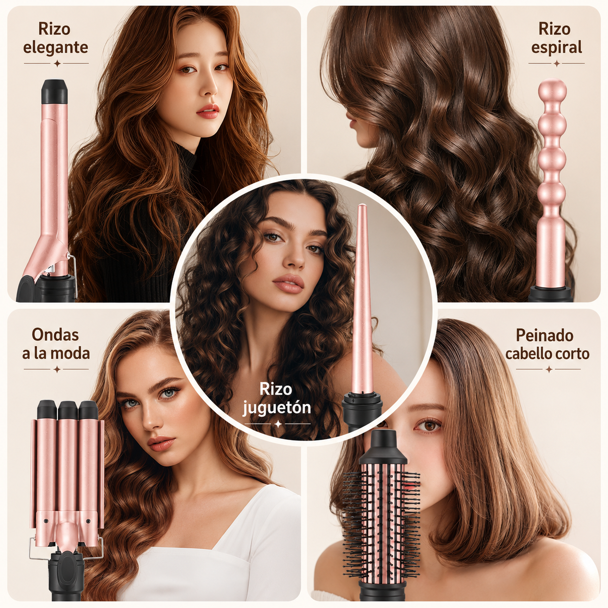 RIZADORA StyleFusion 5X - Cinco estilos, infinitas formas de verte increíble.