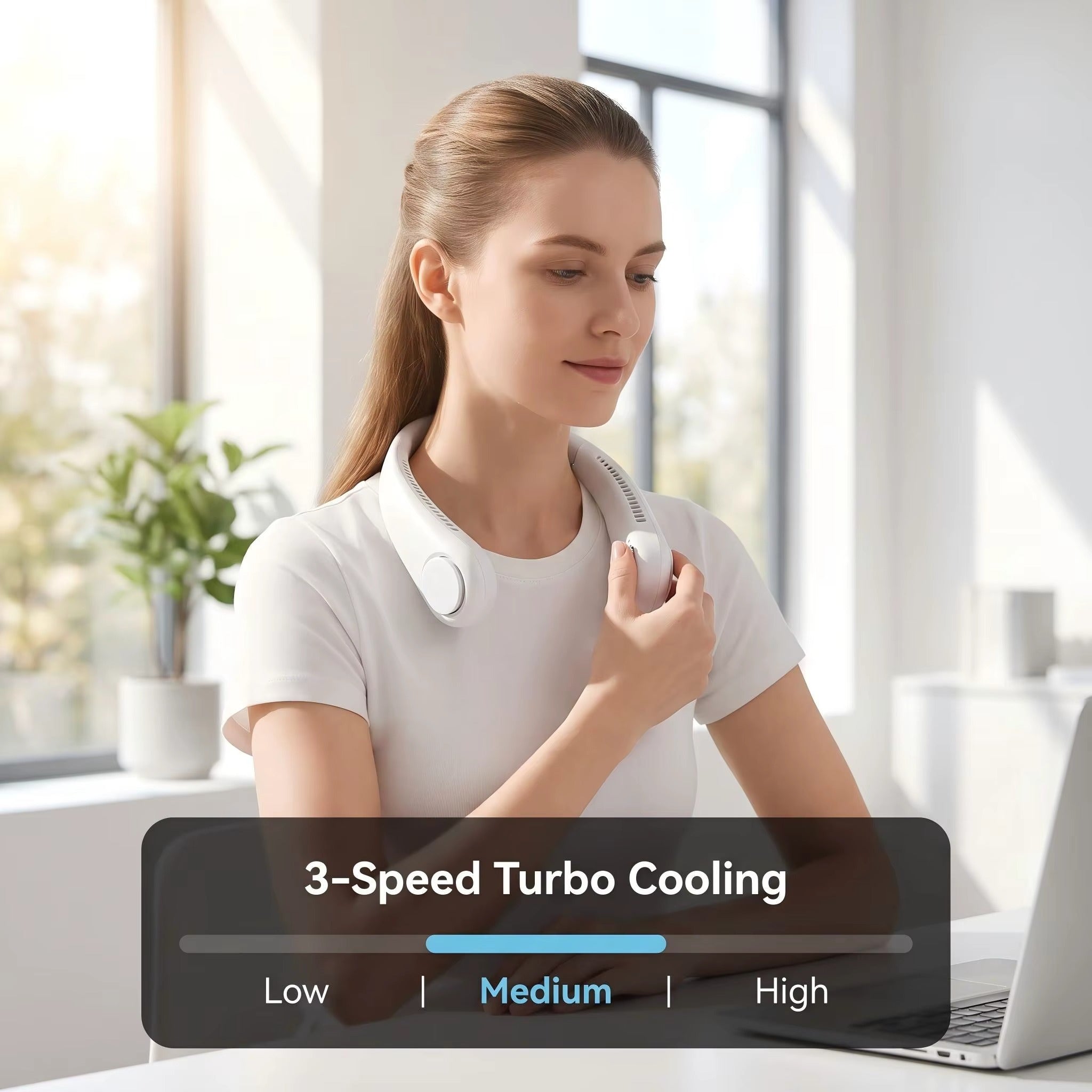 ❄ Ventilador de Cuello Portatil - AirFlow 360